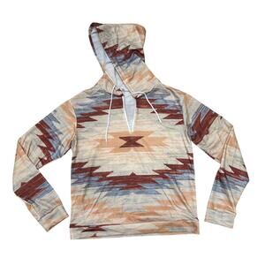Quarter Zip Native American Inspired Hoodie